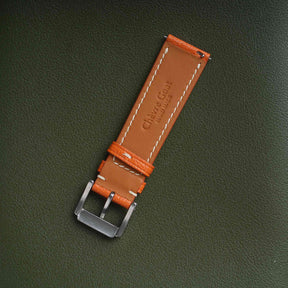 【Saffiano】Orange French Goatskin Strap