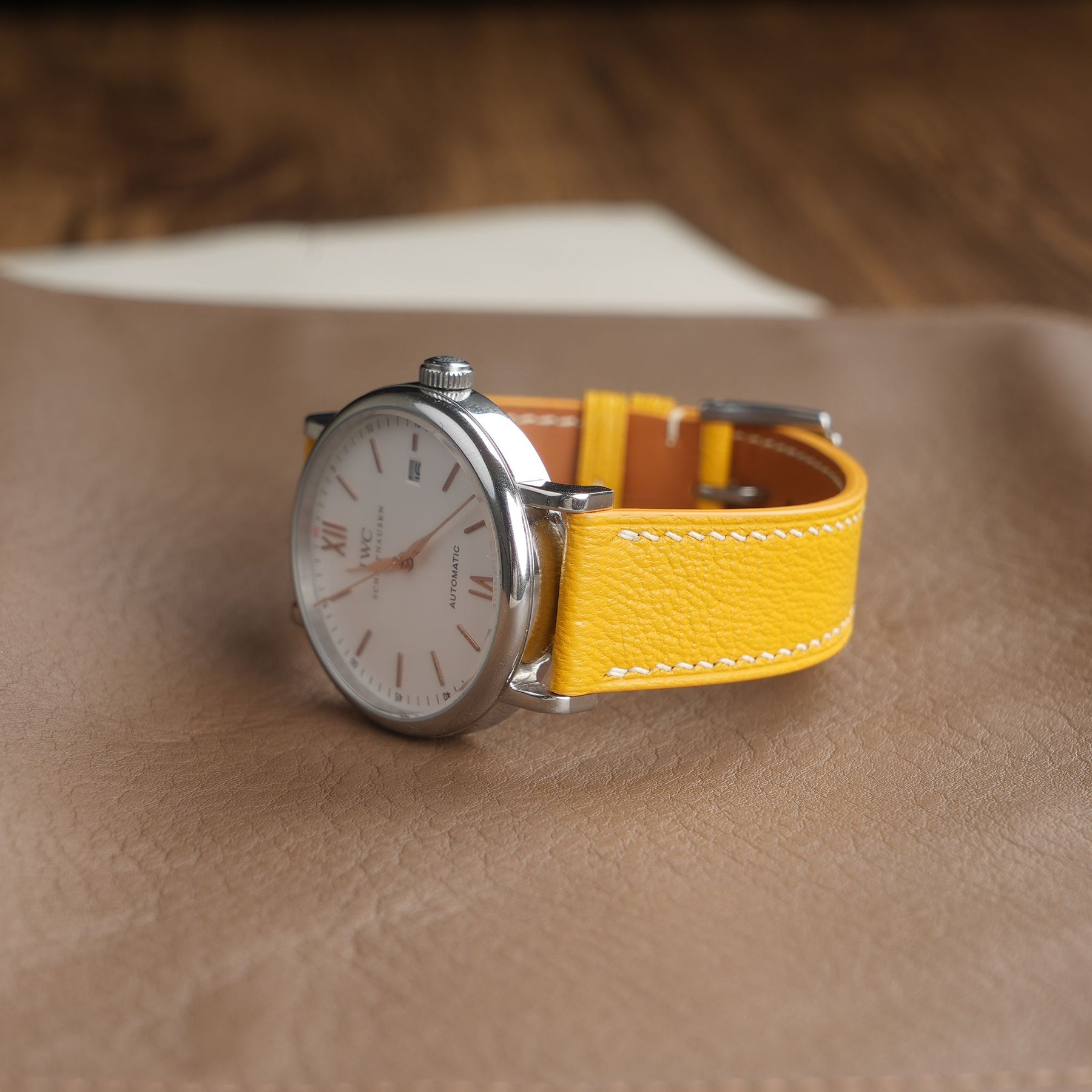 【Saffiano】Lemon French Goatskin Strap