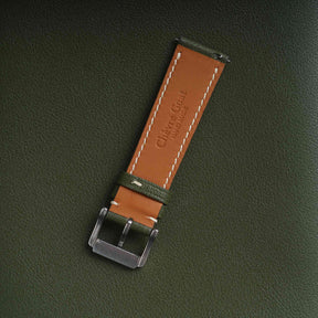 【Saffiano】Pine French Goatskin Strap