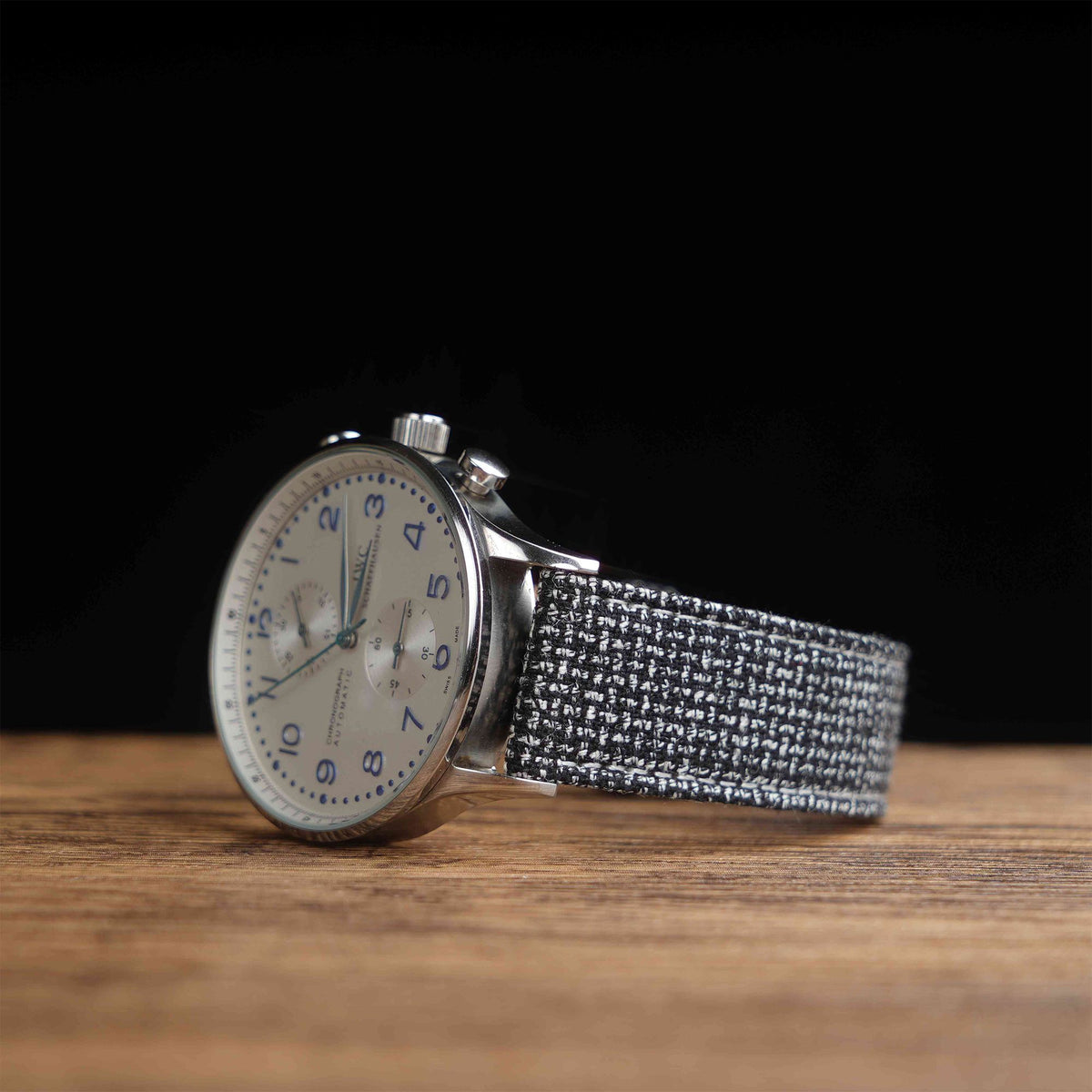 Grey T-Herringbone Watch Strap