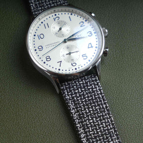 Grey T-Herringbone Watch Strap