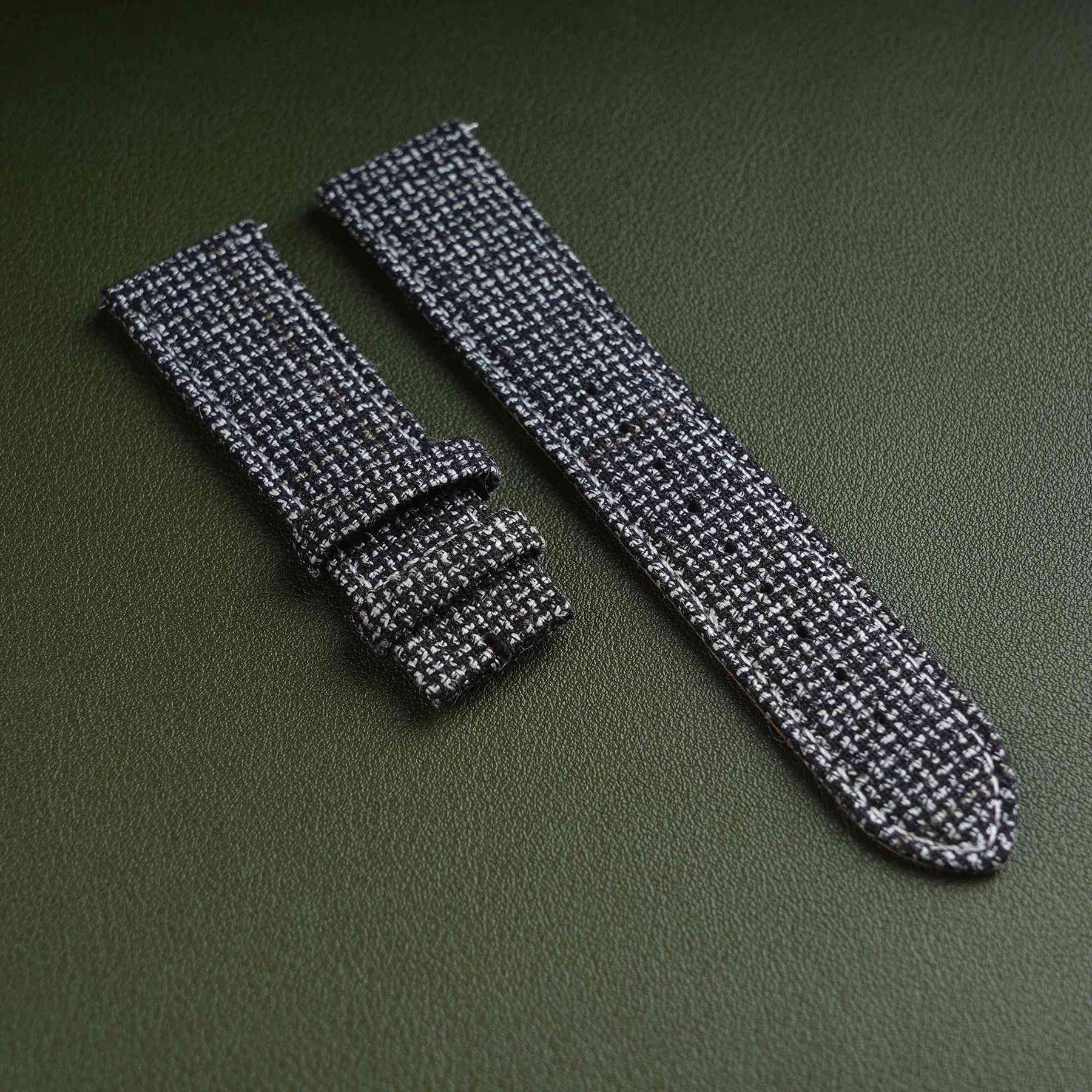 Grey T-Herringbone Watch Strap