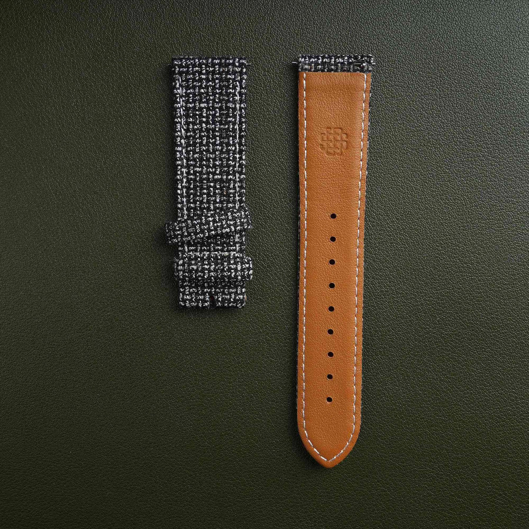 Grey T-Herringbone Watch Strap