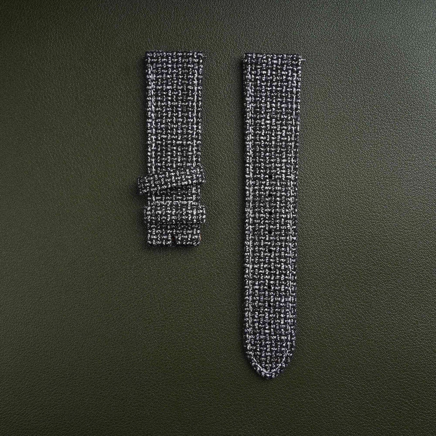 Grey T-Herringbone Watch Strap