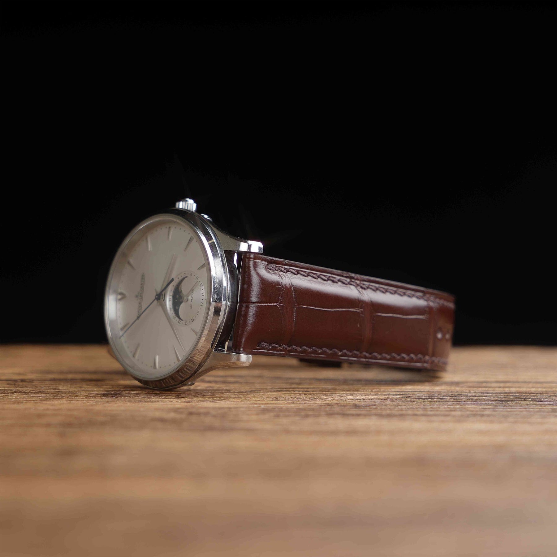 【Mississippi Alligator】Double-side Matte Dark Brown Belly Prestige Strap - AB055