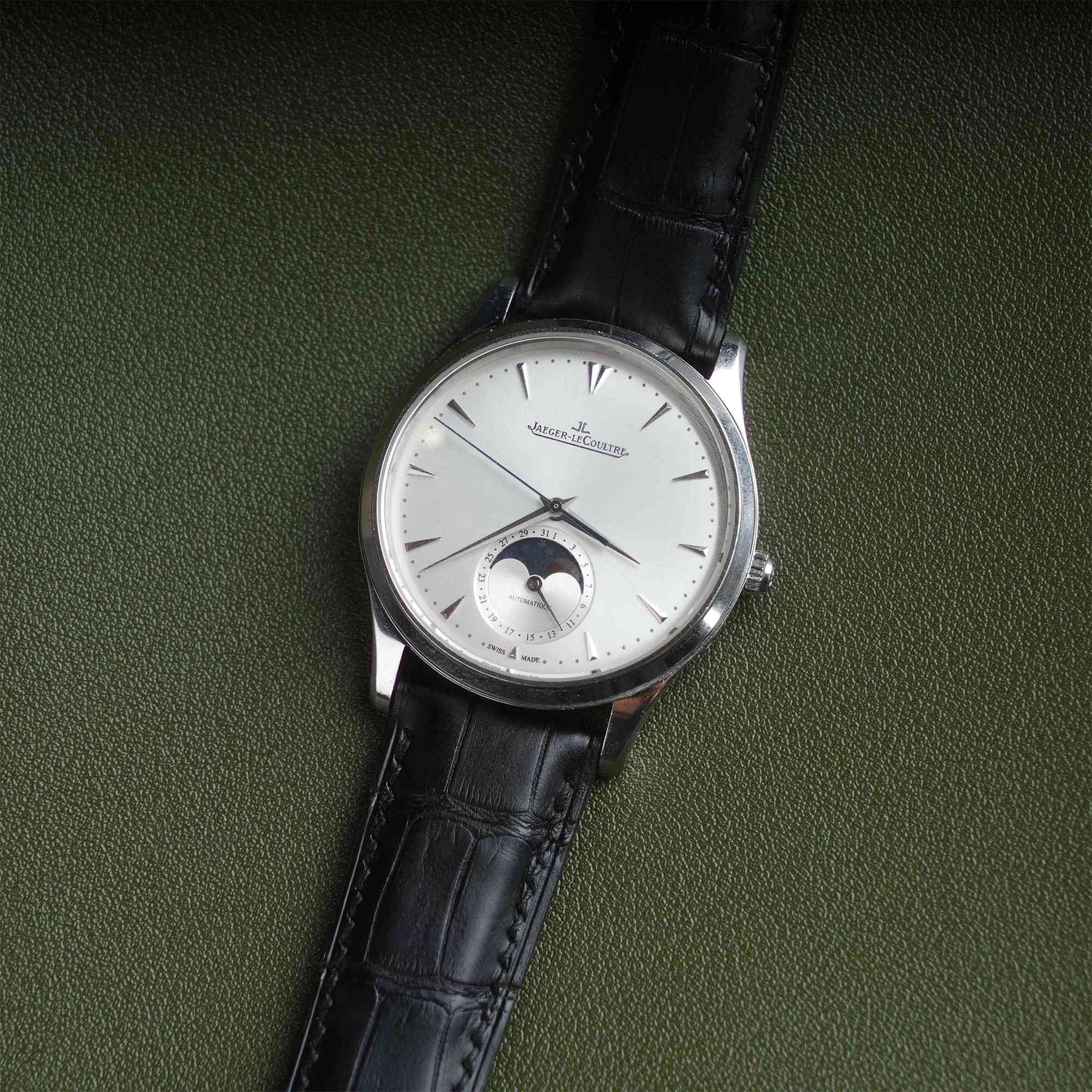 【Mississippi Alligator】Double-side Matte Black Belly Prestige Strap - AB001