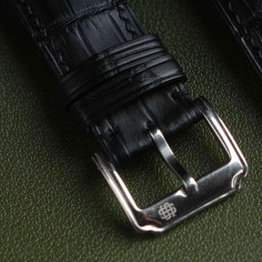【Mississippi Alligator】Double-side Matte Black Belly Prestige Strap - AB001
