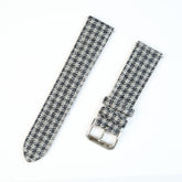 Grey and Black Houndstooth Watch Bands