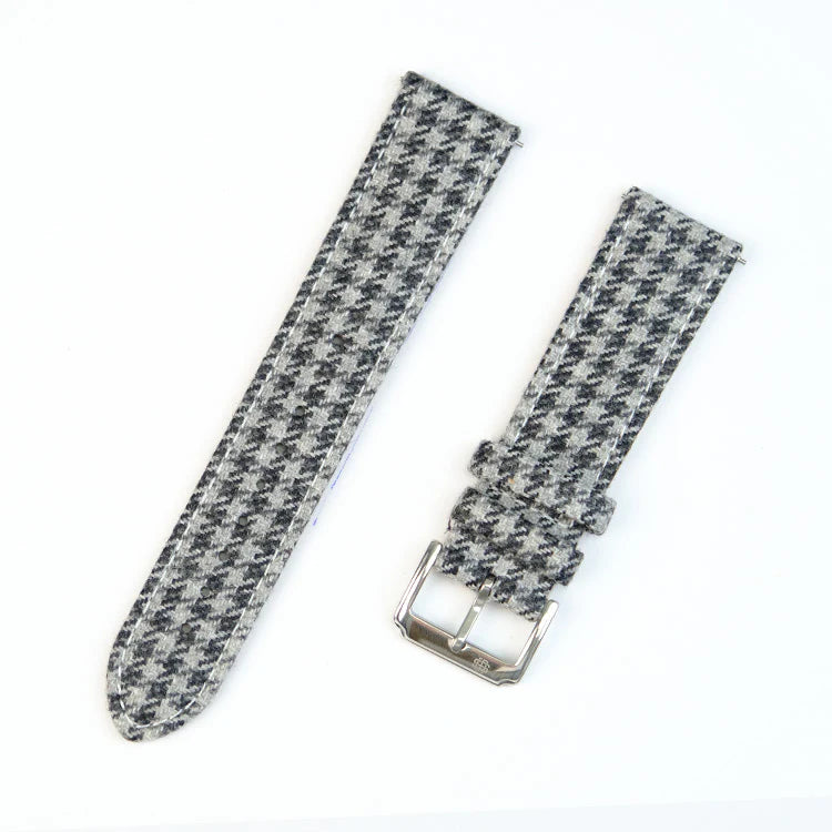 (Bespoke Item) Grey Crown Classic Houndstooth Strap