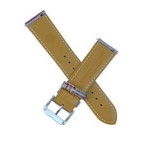 (Bespoke Item) Beige & Red British Royal I Strap