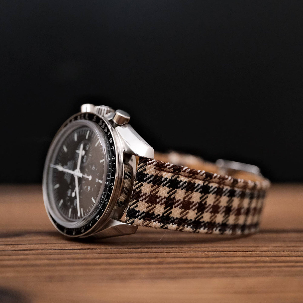 Walnut English Suiting Windowpane Strap