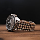 Walnut English Suiting Windowpane Strap
