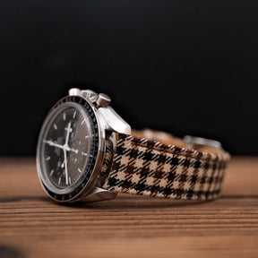 Walnut English Suiting Windowpane Strap
