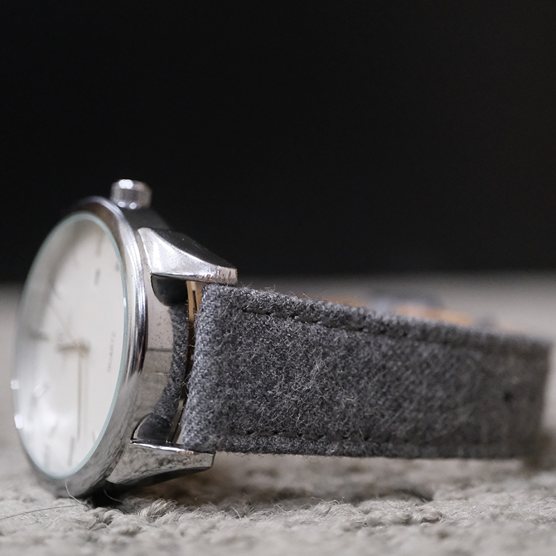 Grey Luxury English Flannel Strap