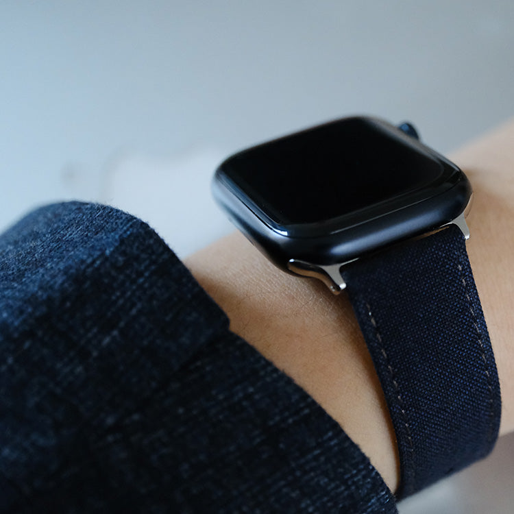 Midnight 3 Ply Twist Solid Apple Watch Band