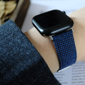 Blue Woven Texture Apple Watch Band