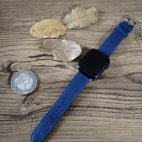 French Blue Split Matt Apple Watch Band