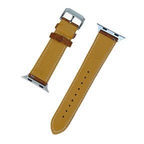 Brown Woven Texture Apple Watch Band