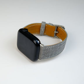 Grey Contrast Glen Check Apple Watch Band
