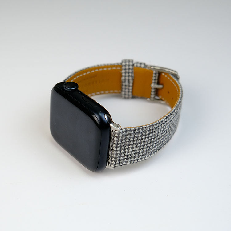Gray Tstriped Apple Watch Band