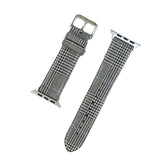 Black and White Glen Check Apple Watch Band
