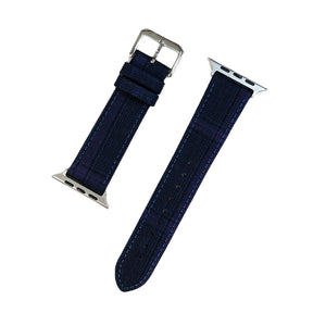 Navy Split Matt Glen Fancy Watch Band