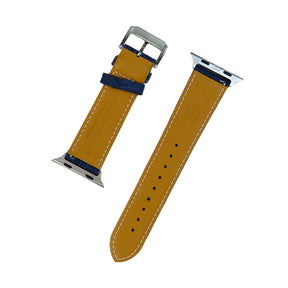 Navy Hairline Plaid Fancy Apple Watch Band