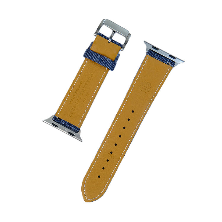 Navy Fancy Split Matt Watch Band