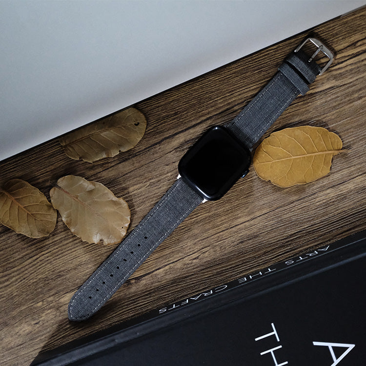 Grey Sharkskin Apple Watch Band