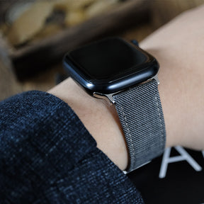 Dark Grey Sharkskin Watch Band