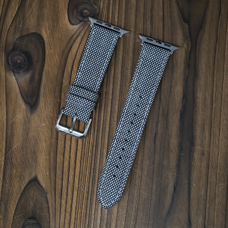 Black & White Cambridge Birdseye Apple Strap