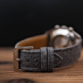 (Flannel Collection) Grey Luxury English Flannel Strap
