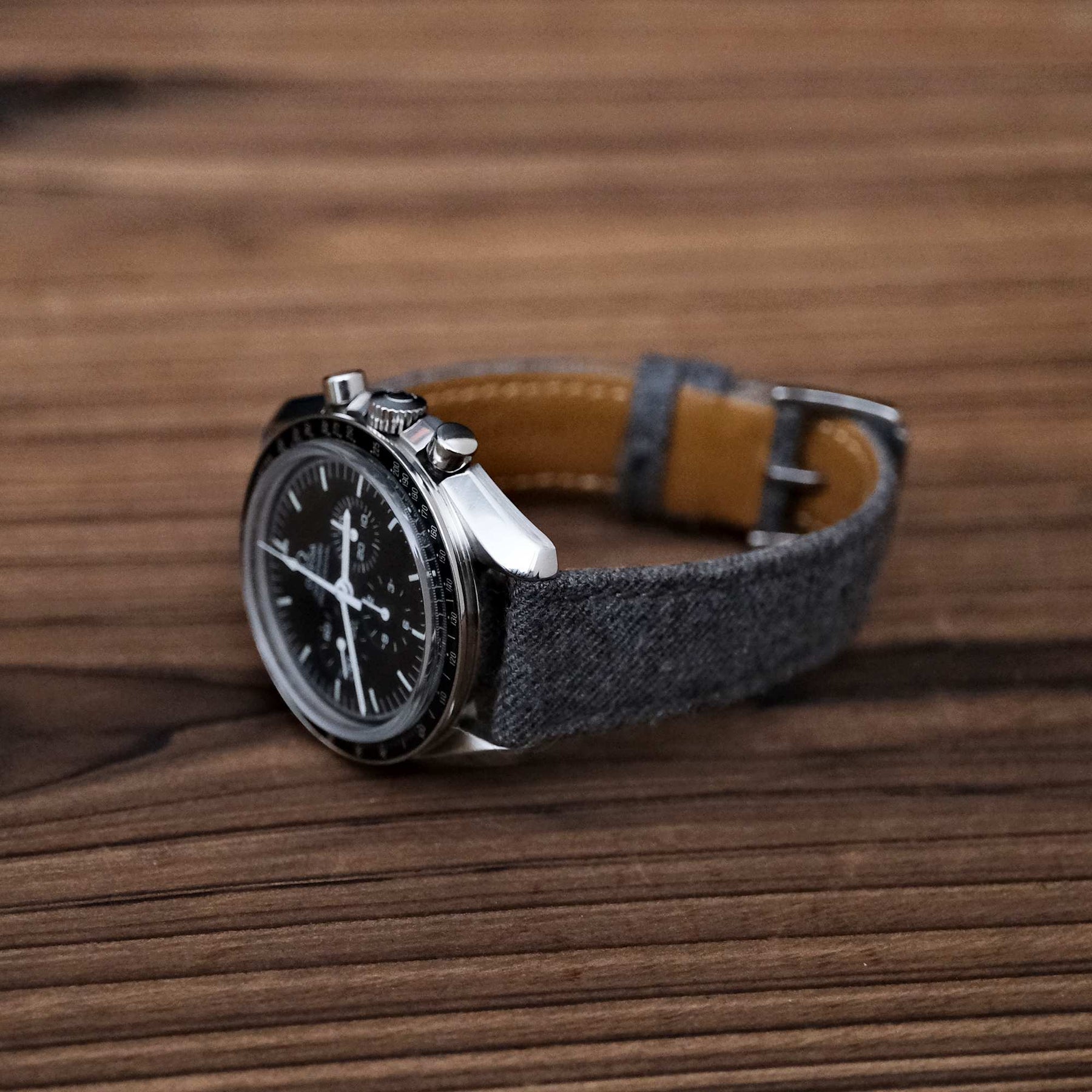 (Flannel Collection) Grey Luxury English Flannel Strap