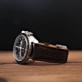 (Flannel Collection) Dark Brown Flannel Watch Strap
