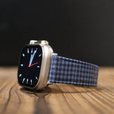 Navy English Suits Windowpane Apple Strap