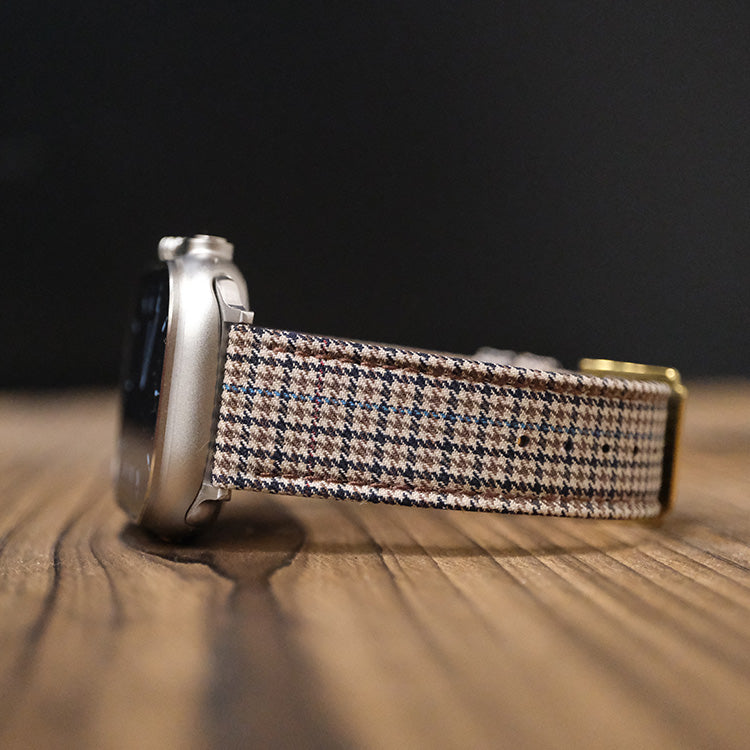 Light Brown & Black Royal VV150 Houndstooth Apple Strap