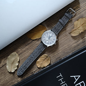 Grey T-Herringbone Watch Band