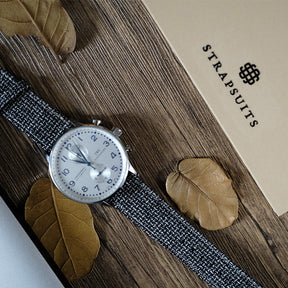 Grey T-Herringbone Watch Band