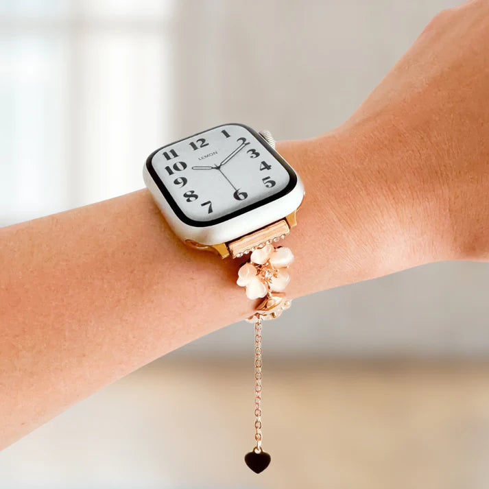 Gold Five-Leaf Clover Bracelet Apple Strap