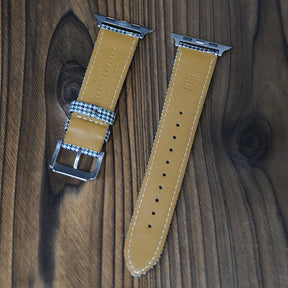 Olive Country Tweed Houndstooth Apple Strap