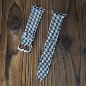 Olive Country Tweed Houndstooth Apple Strap
