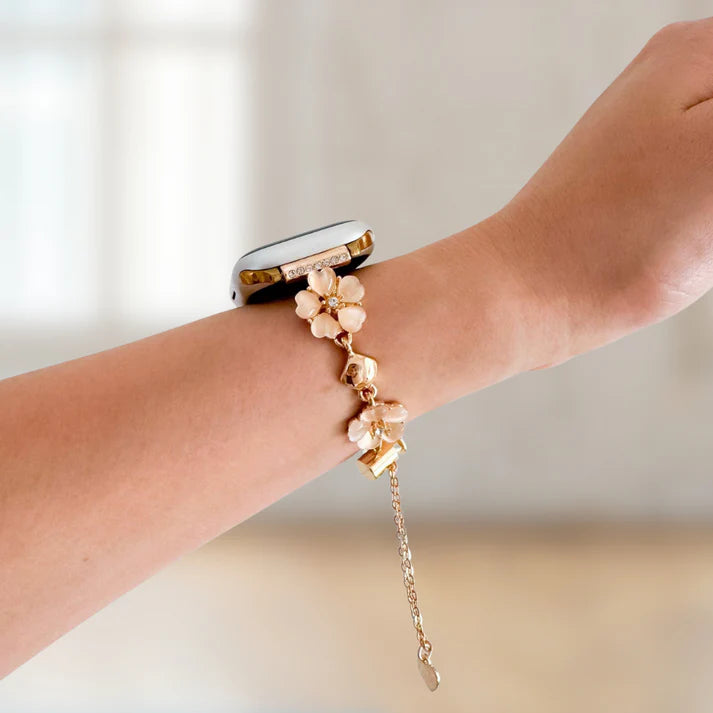 Gold Five-Leaf Clover Bracelet Apple Strap