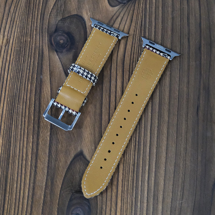 Light Brown & Red Royal VV150 Houndstooth Apple Strap