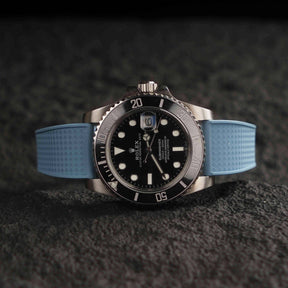 【WAFFLE-FKM】Sky Blue DAI-EL™ Iconic Rubber Strap