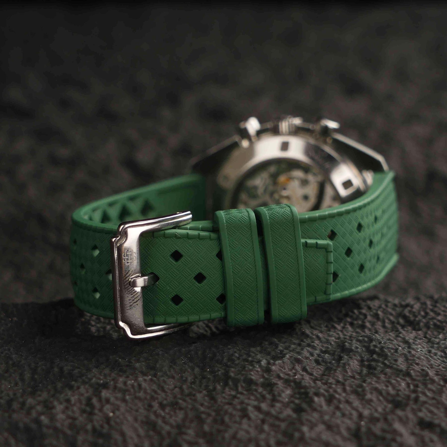 【TROPIC-FKM】Army Green DAI-EL™ Airflow Rubber Strap