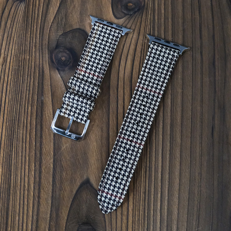 Light Brown & Red Royal VV150 Houndstooth Apple Strap