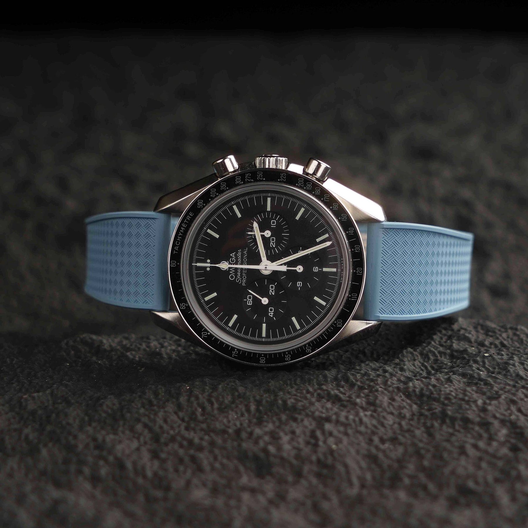 【WAFFLE-FKM】Sky Blue DAI-EL™ Iconic Rubber Strap