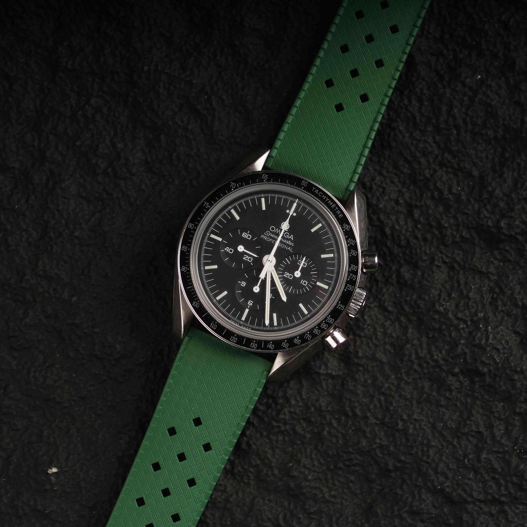 【TROPIC-FKM】Army Green DAI-EL™ Airflow Rubber Strap