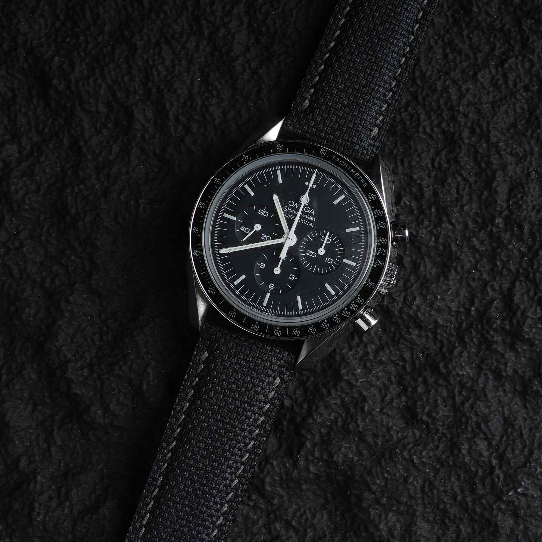 【LT-FKM】Space Black Fluoroelastomer Strap