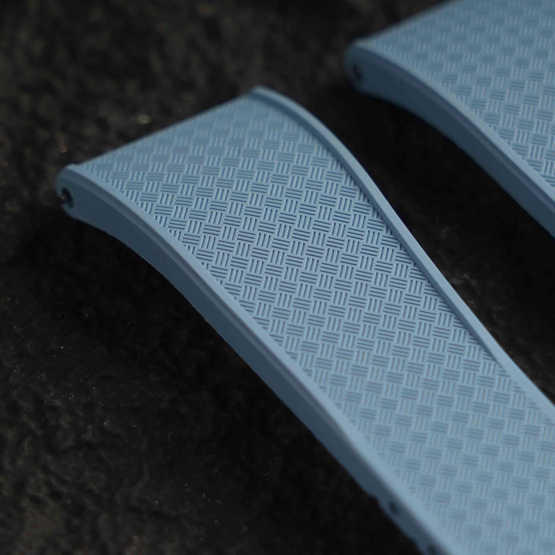 【WAFFLE-FKM】Sky Blue DAI-EL™ Iconic Rubber Strap